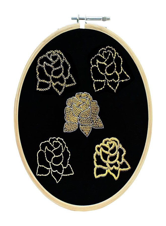 Embroiderymaterial DIY Embroidery Kits for Beginners, Kid, & Adult with 2 Piece of Pattern Printed on Fabric/Cloth, Instruction Paper, Needle, Thread, Embroidery Hoop and All Required Material - Image 4